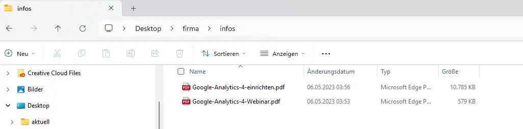 ordner als links 1